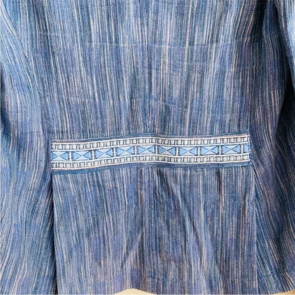 Anthropologie Cartonnier Winona Linen Cotton Embroidered Jacket - Picture 6 of 8